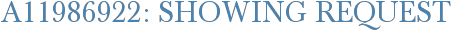 A11986922: Showing Request