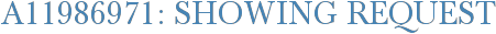 A11986971: Showing Request