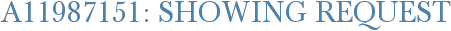 A11987151: Showing Request