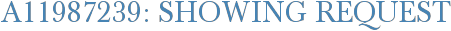 A11987239: Showing Request