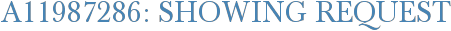 A11987286: Showing Request