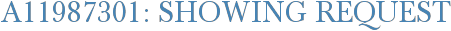 A11987301: Showing Request
