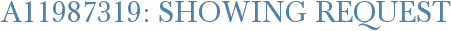 A11987319: Showing Request