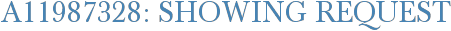A11987328: Showing Request