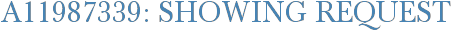 A11987339: Showing Request