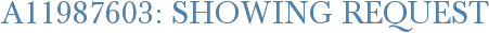A11987603: Showing Request