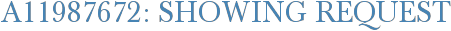 A11987672: Showing Request
