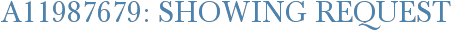 A11987679: Showing Request