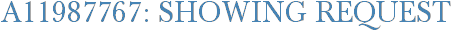 A11987767: Showing Request