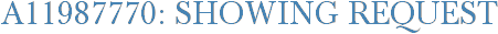 A11987770: Showing Request