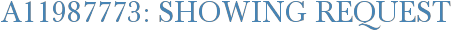 A11987773: Showing Request
