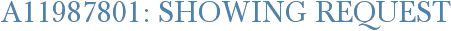 A11987801: Showing Request