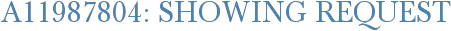 A11987804: Showing Request