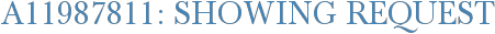 A11987811: Showing Request