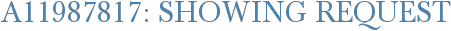 A11987817: Showing Request