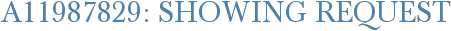 A11987829: Showing Request
