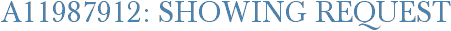 A11987912: Showing Request
