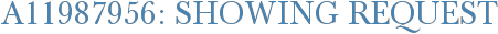 A11987956: Showing Request