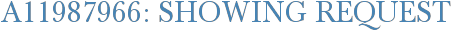 A11987966: Showing Request