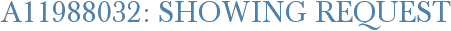 A11988032: Showing Request