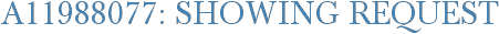 A11988077: Showing Request