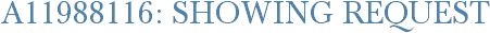A11988116: Showing Request