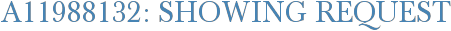 A11988132: Showing Request