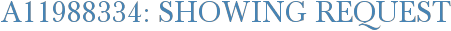 A11988334: Showing Request