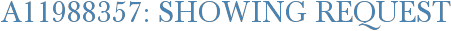 A11988357: Showing Request