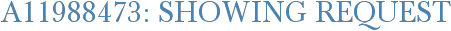 A11988473: Showing Request