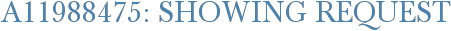 A11988475: Showing Request