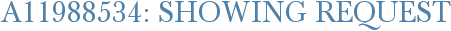 A11988534: Showing Request