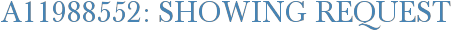 A11988552: Showing Request