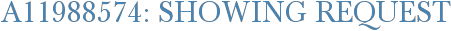 A11988574: Showing Request