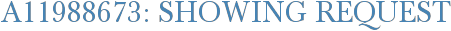 A11988673: Showing Request
