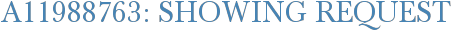 A11988763: Showing Request