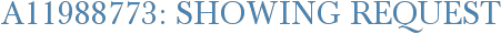 A11988773: Showing Request
