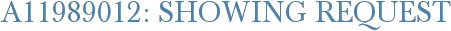A11989012: Showing Request