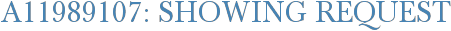 A11989107: Showing Request