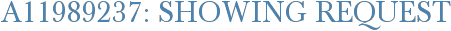 A11989237: Showing Request