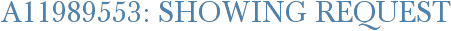 A11989553: Showing Request