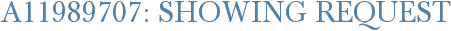 A11989707: Showing Request