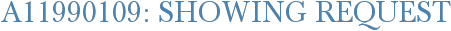 A11990109: Showing Request