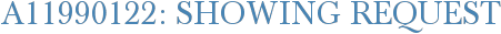 A11990122: Showing Request