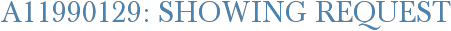 A11990129: Showing Request