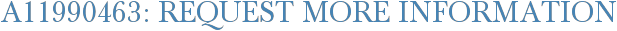 A11990463: Request More Information