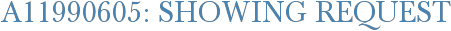A11990605: Showing Request