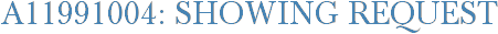 A11991004: Showing Request