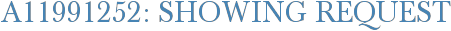 A11991252: Showing Request
