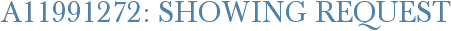 A11991272: Showing Request